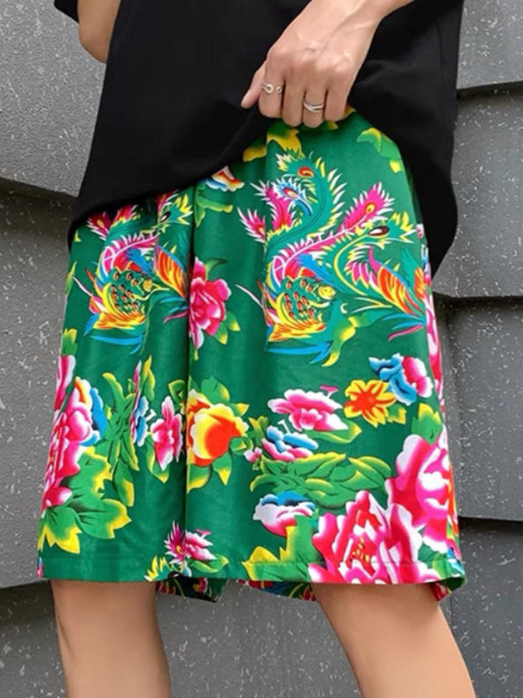 Northeastern Big Flower|Flower Jacket and Shorts(花外套短裤)