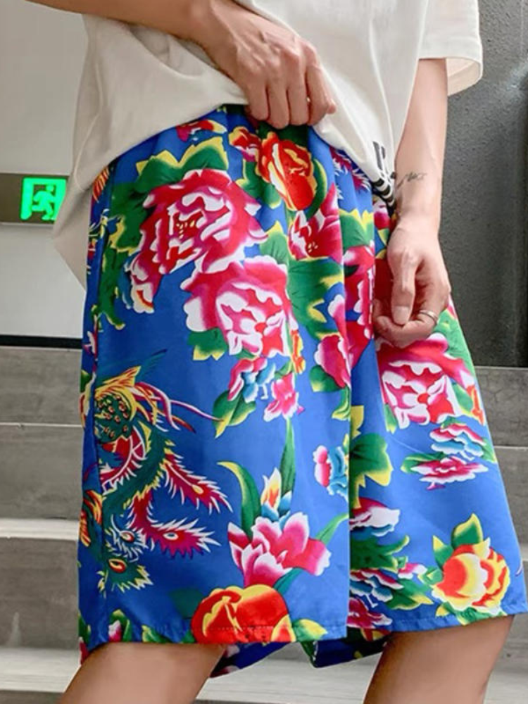 Northeastern Big Flower|Flower Jacket and Shorts(花外套短裤)