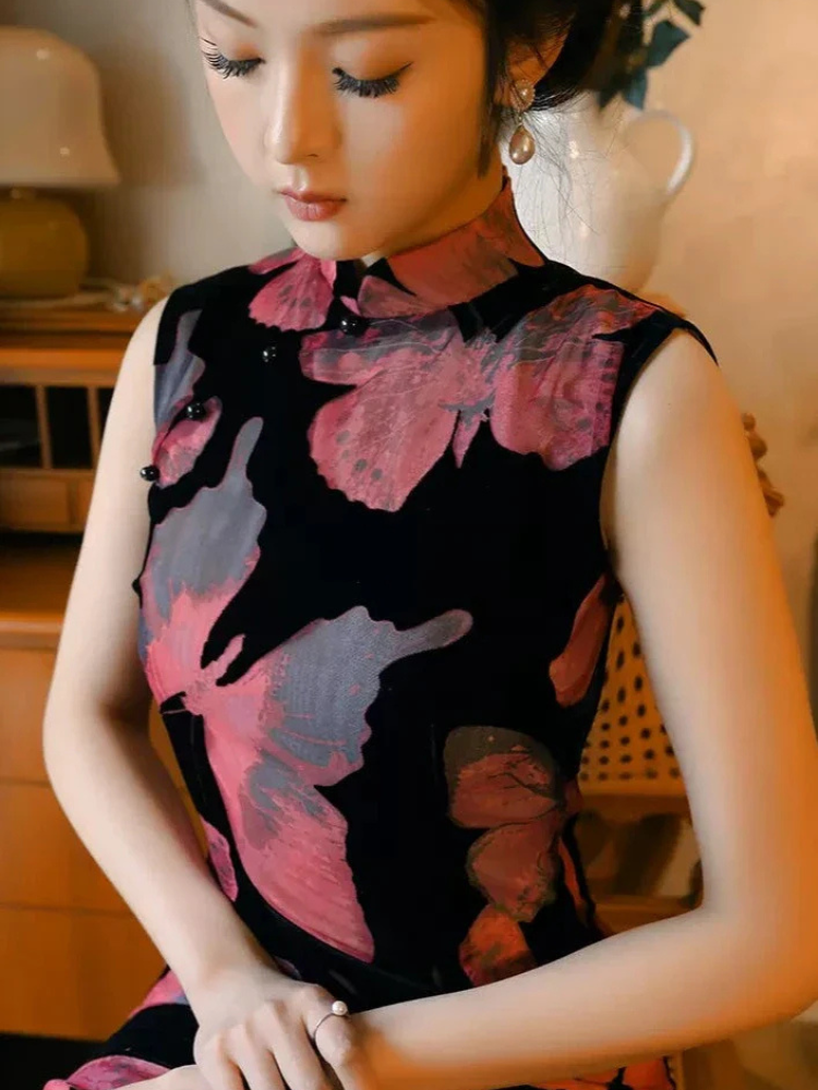 Forever young | Velvet Qipao Dress (芳华)