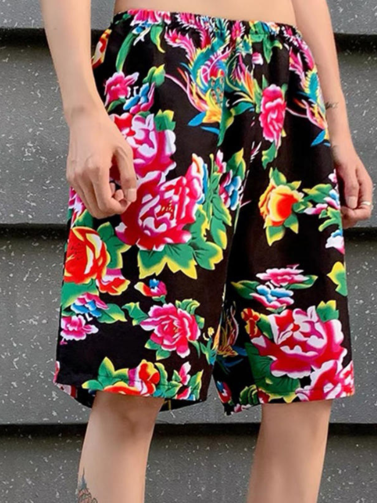 Northeastern Big Flower|Flower Jacket and Shorts(花外套短裤)