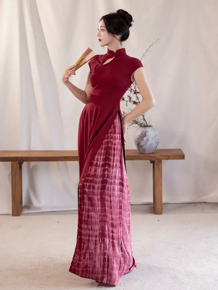 Scarlet | Modern 2-Pieces Qipao Dress (绯色)