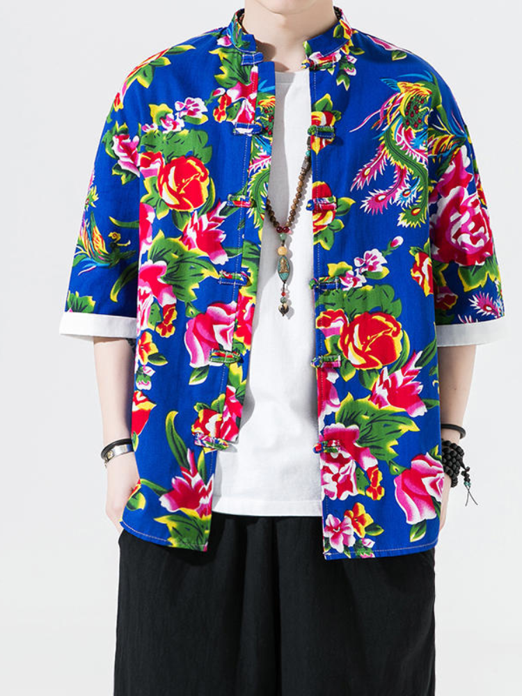 Northeastern Big Flower|Flower Jacket and Shorts(花外套短裤)