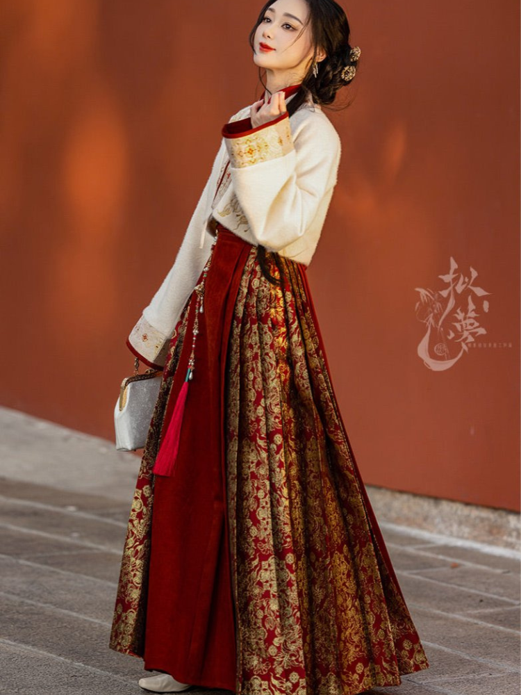 Yearly Bloom | Modern 3-Pieces Mamian Dress Set (年年)