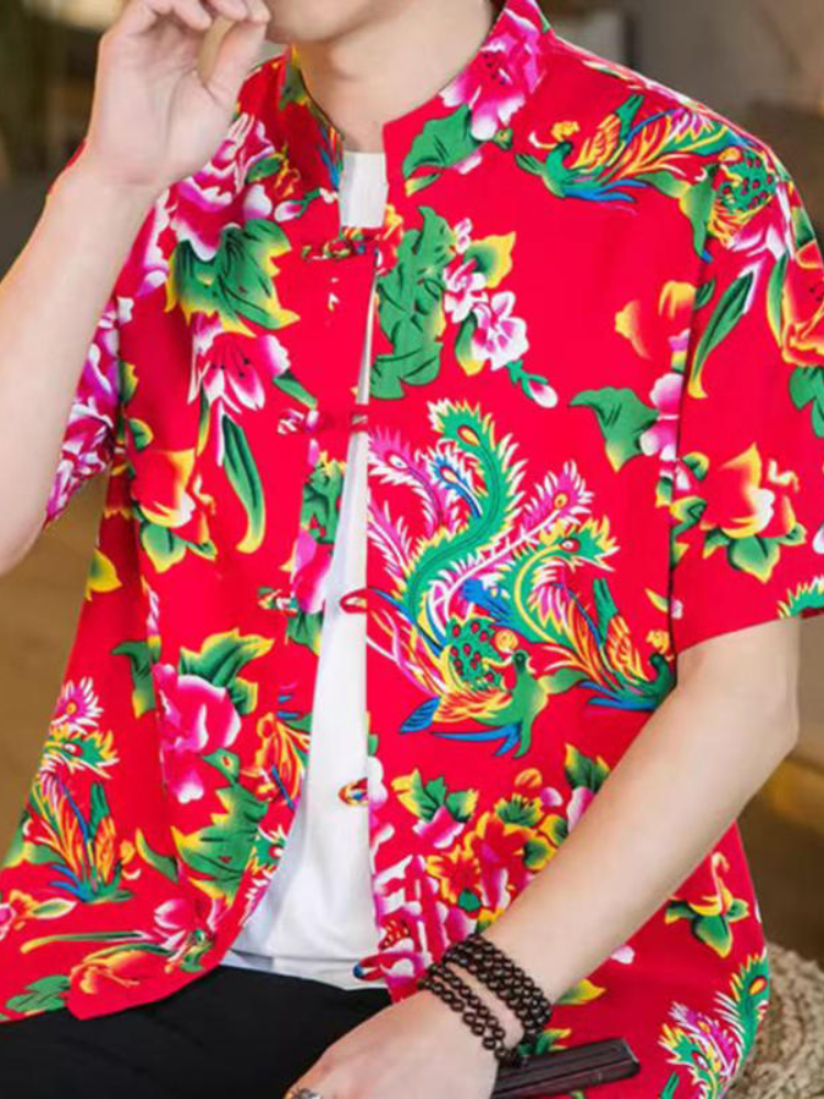 Northeastern Big Flower|Flower Jacket and Shorts(花外套短裤)