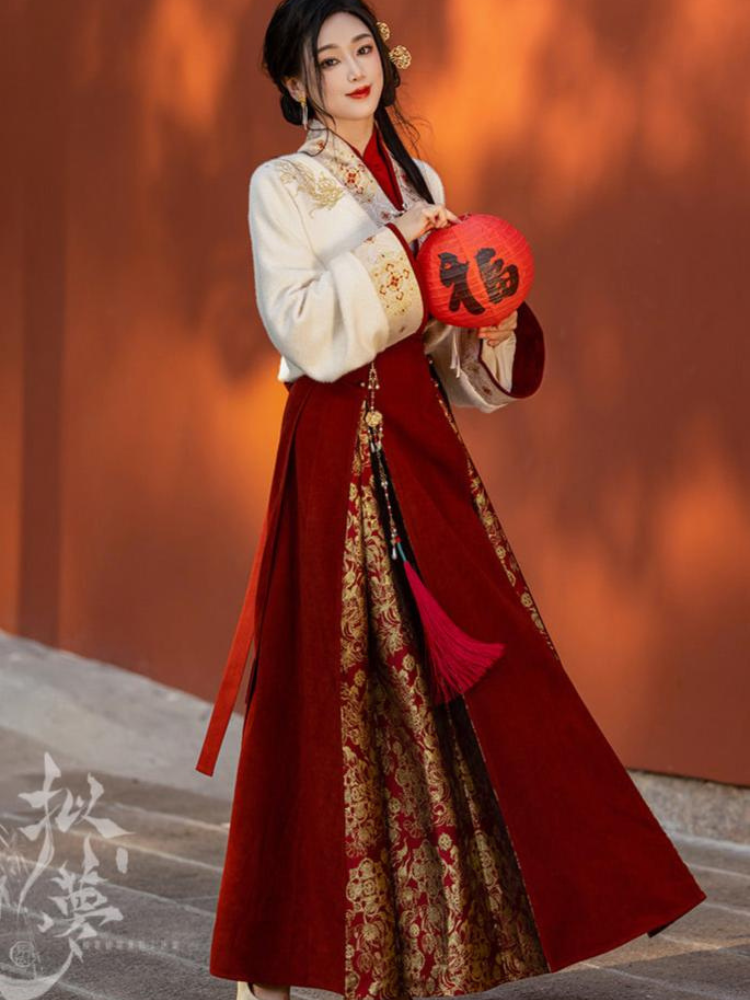 Yearly Bloom | Modern 3-Pieces Mamian Dress Set (年年)
