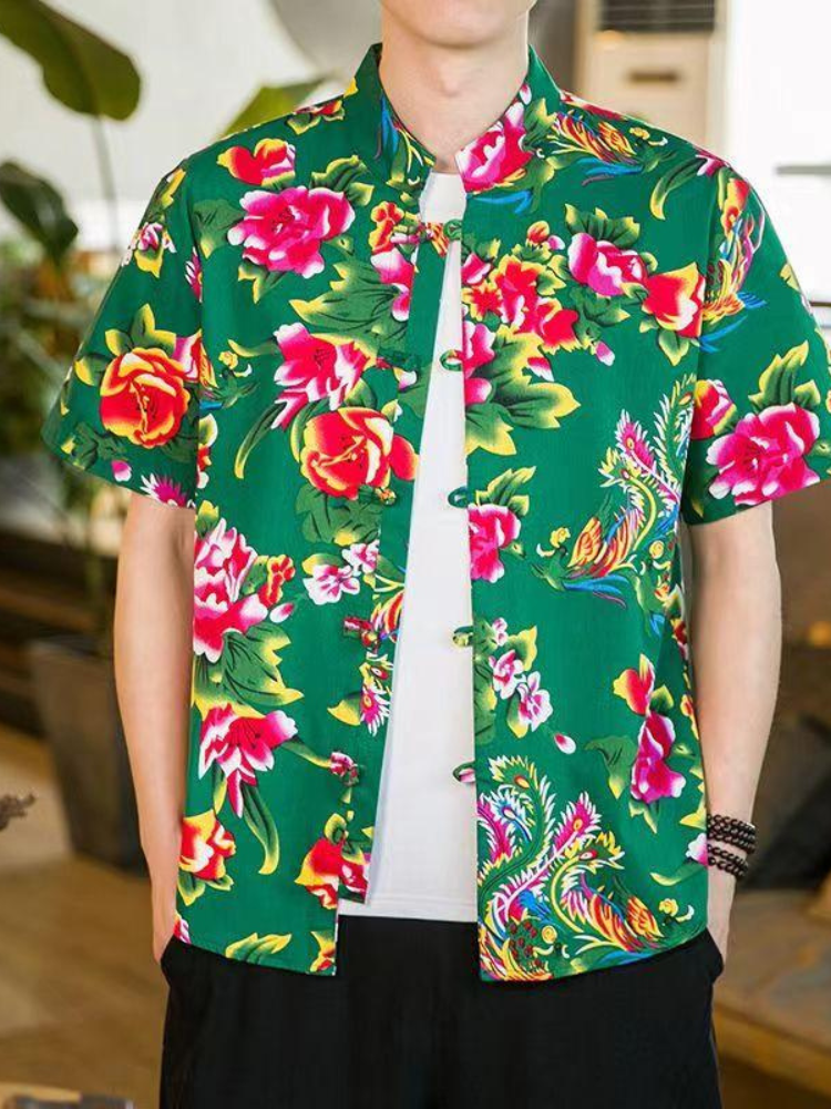Northeastern Big Flower|Flower Jacket and Shorts(花外套短裤)