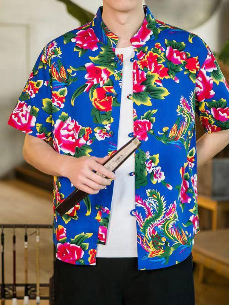 Northeastern Big Flower|Flower Jacket and Shorts(花外套短裤)