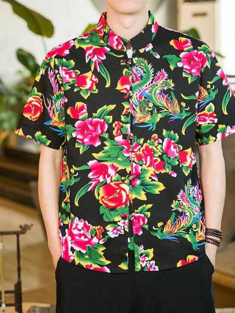 Northeastern Big Flower|Flower Jacket and Shorts(花外套短裤)