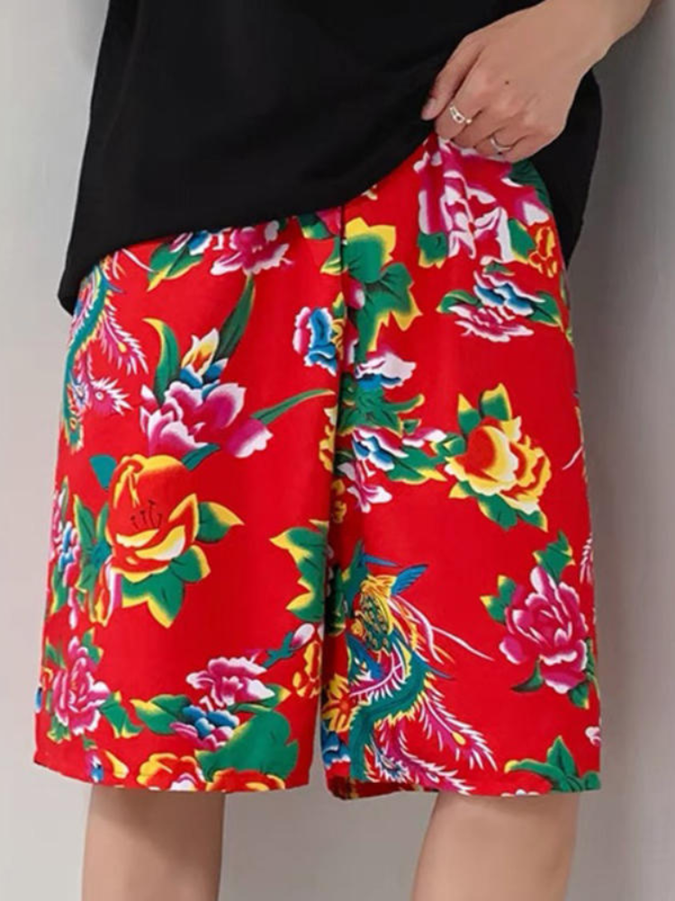 Northeastern Big Flower|Flower Jacket and Shorts(花外套短裤)