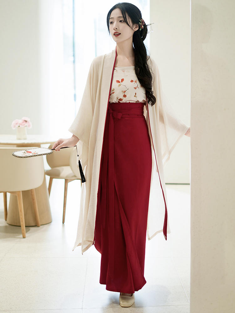 Qinxia|Hanfu with suspenders made in Song Dynasty(沁夏)