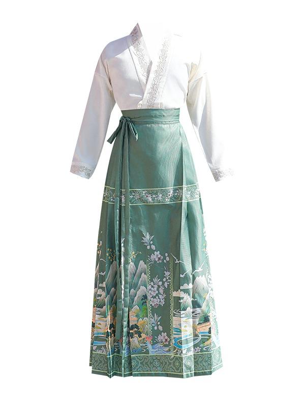 Horse Face Skirt | Embroidery New Chinese Style(马面裙)