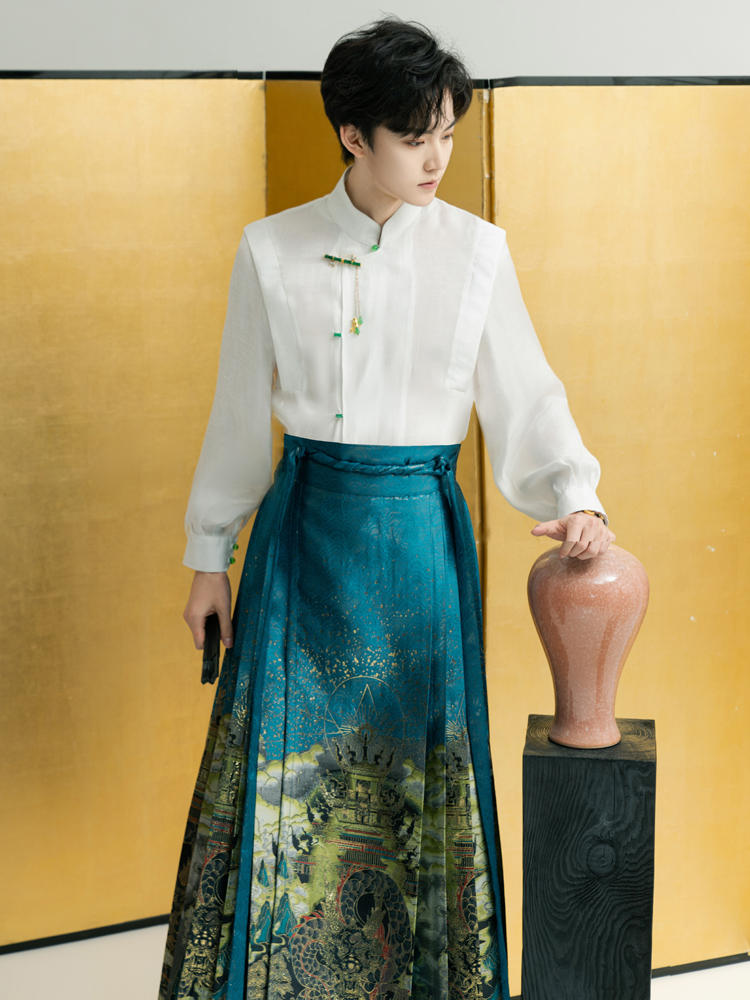 New Chinese style|horse face skirt set(马面裙)