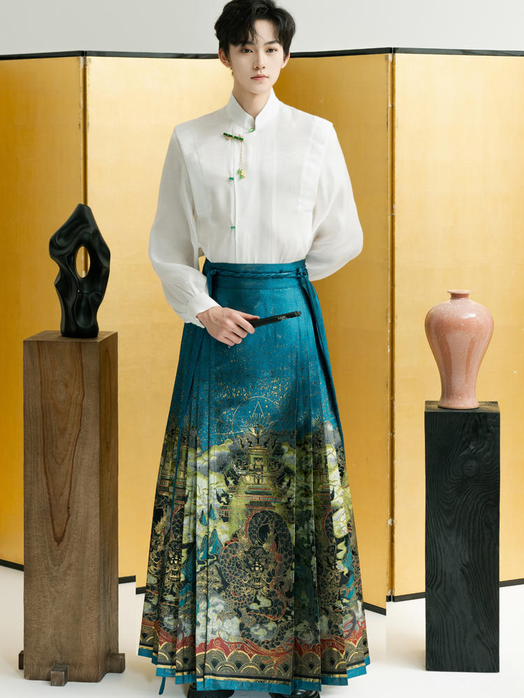 New Chinese style|horse face skirt set(马面裙)