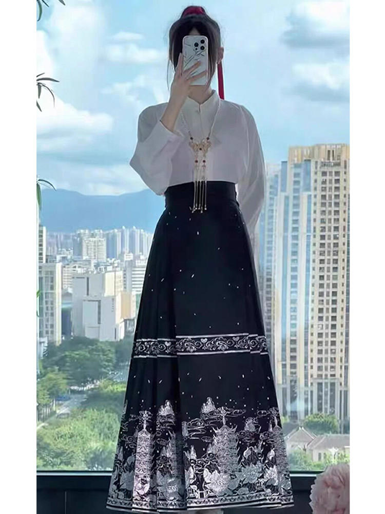New Chinese-style Hanfu horse-faced skirt(经典)