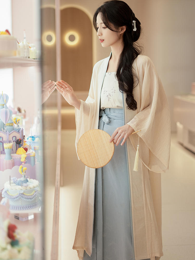 Qinxia|Hanfu with suspenders made in Song Dynasty(沁夏)