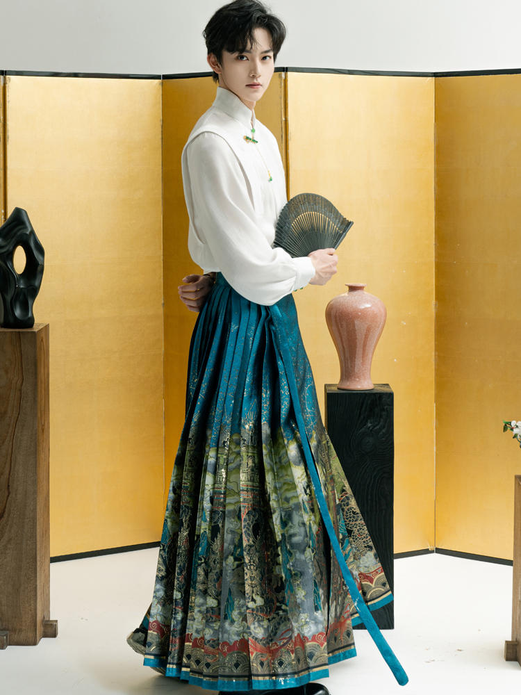 New Chinese style|horse face skirt set(马面裙)