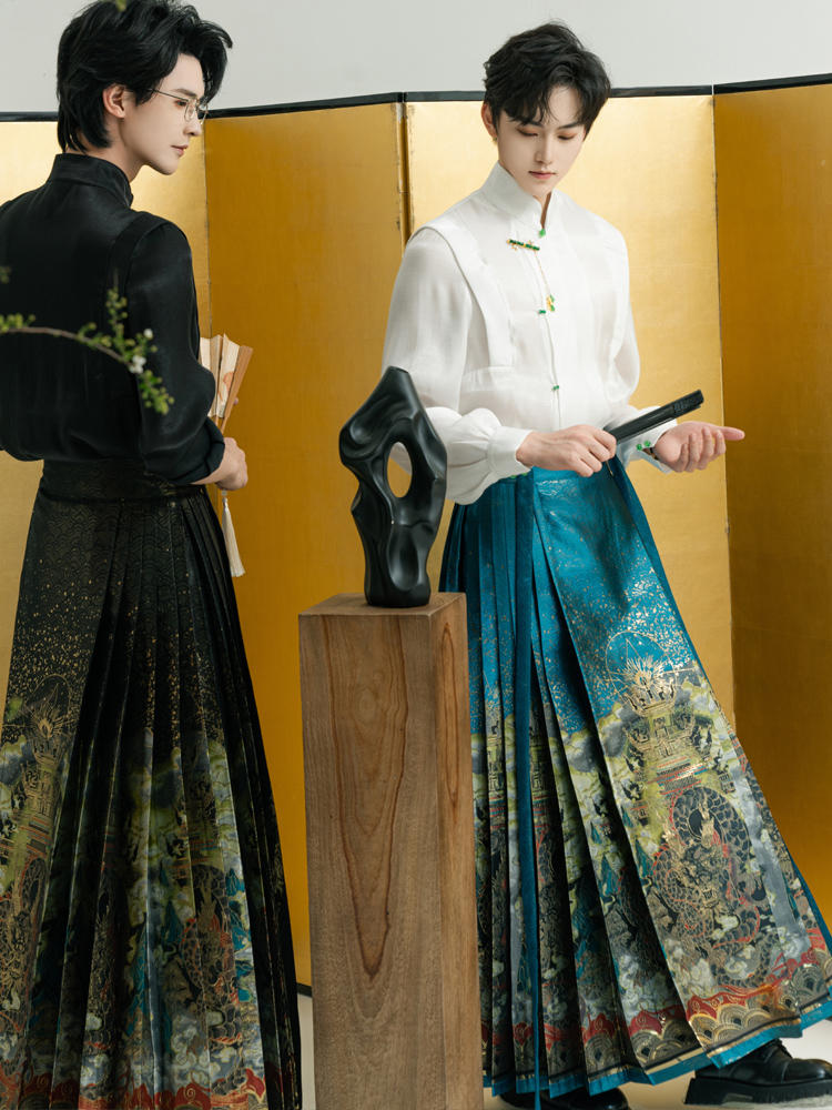 New Chinese style|horse face skirt set(马面裙)