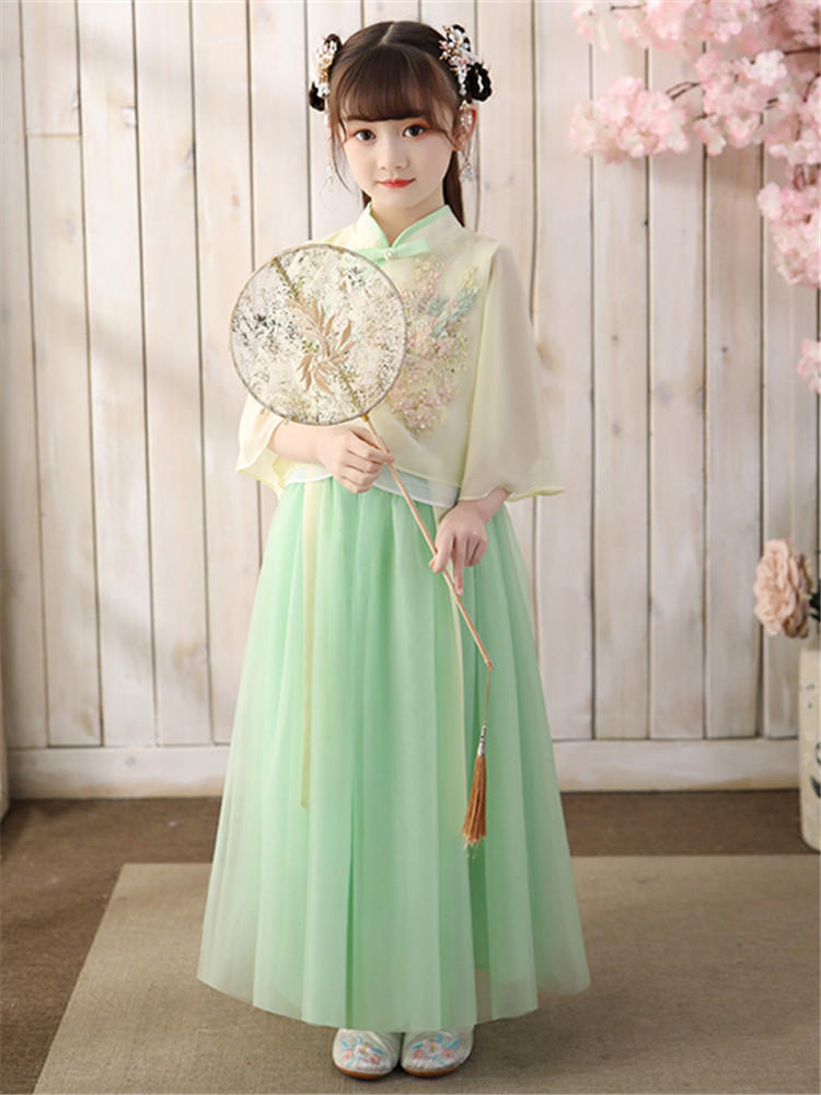 Children's antique light gauze Tang costume(三岁)
