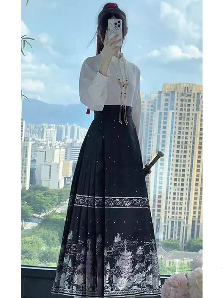 New Chinese-style Hanfu horse-faced skirt(经典)