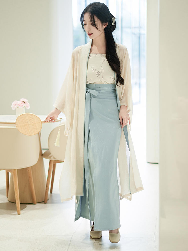 Qinxia|Hanfu with suspenders made in Song Dynasty(沁夏)