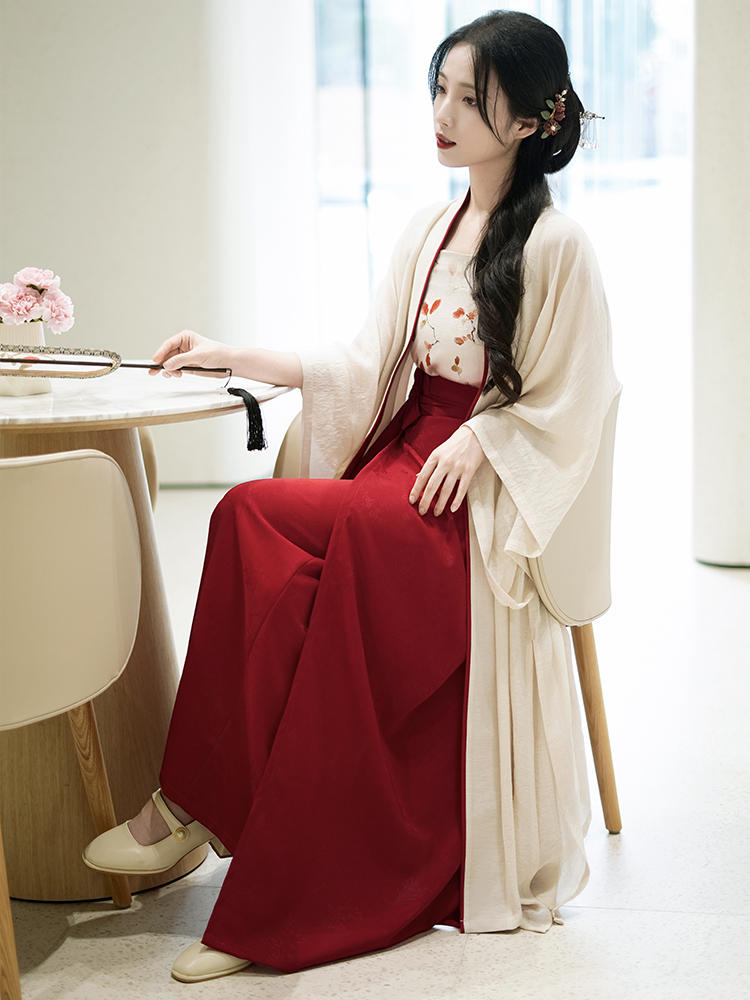 Qinxia|Hanfu with suspenders made in Song Dynasty(沁夏)