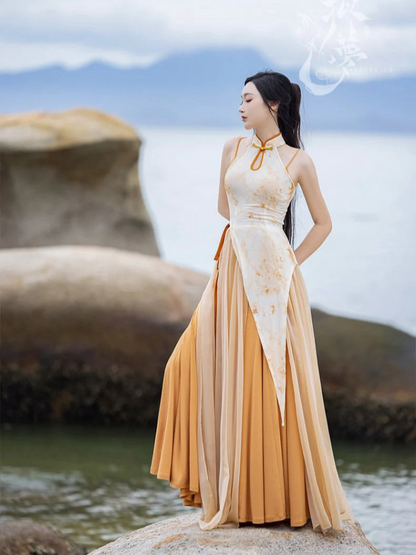 Embracing Light | Modern 4-Pieces Qipao Dress (扶光)