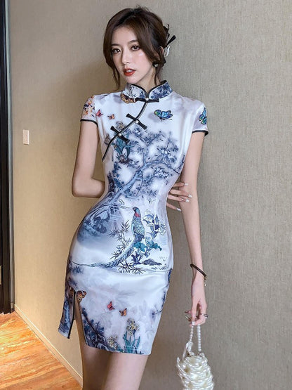 Danse des papillons à Huaxi|Cheongsam（蝶舞花溪）