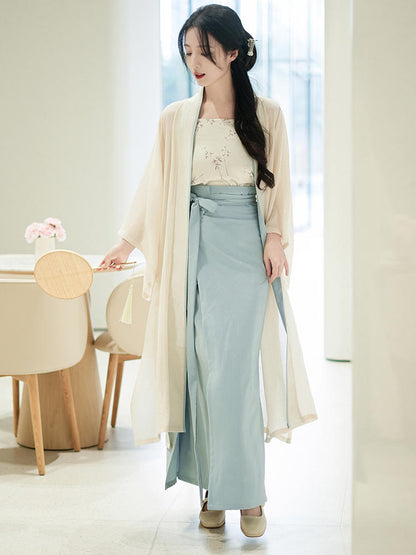 Qinxia|Hanfu with suspenders made in Song Dynasty（沁夏）